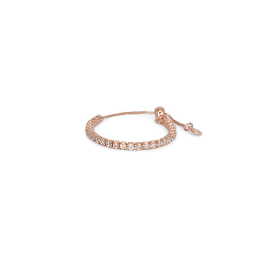 Adjustable Eternity Ring Dilvdò Rosè White