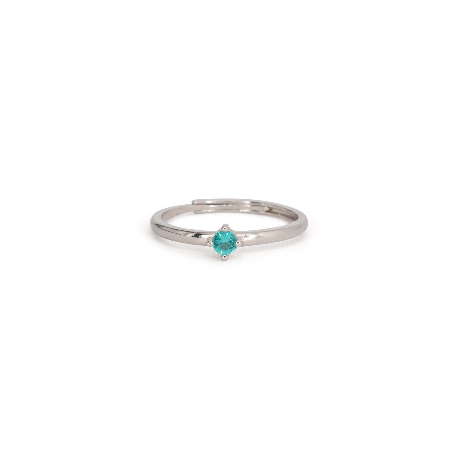 Solitaire Ring Dilvdò Silver Paraiba