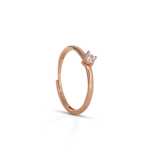 Solitaire Ring Dilvdò Rosè White