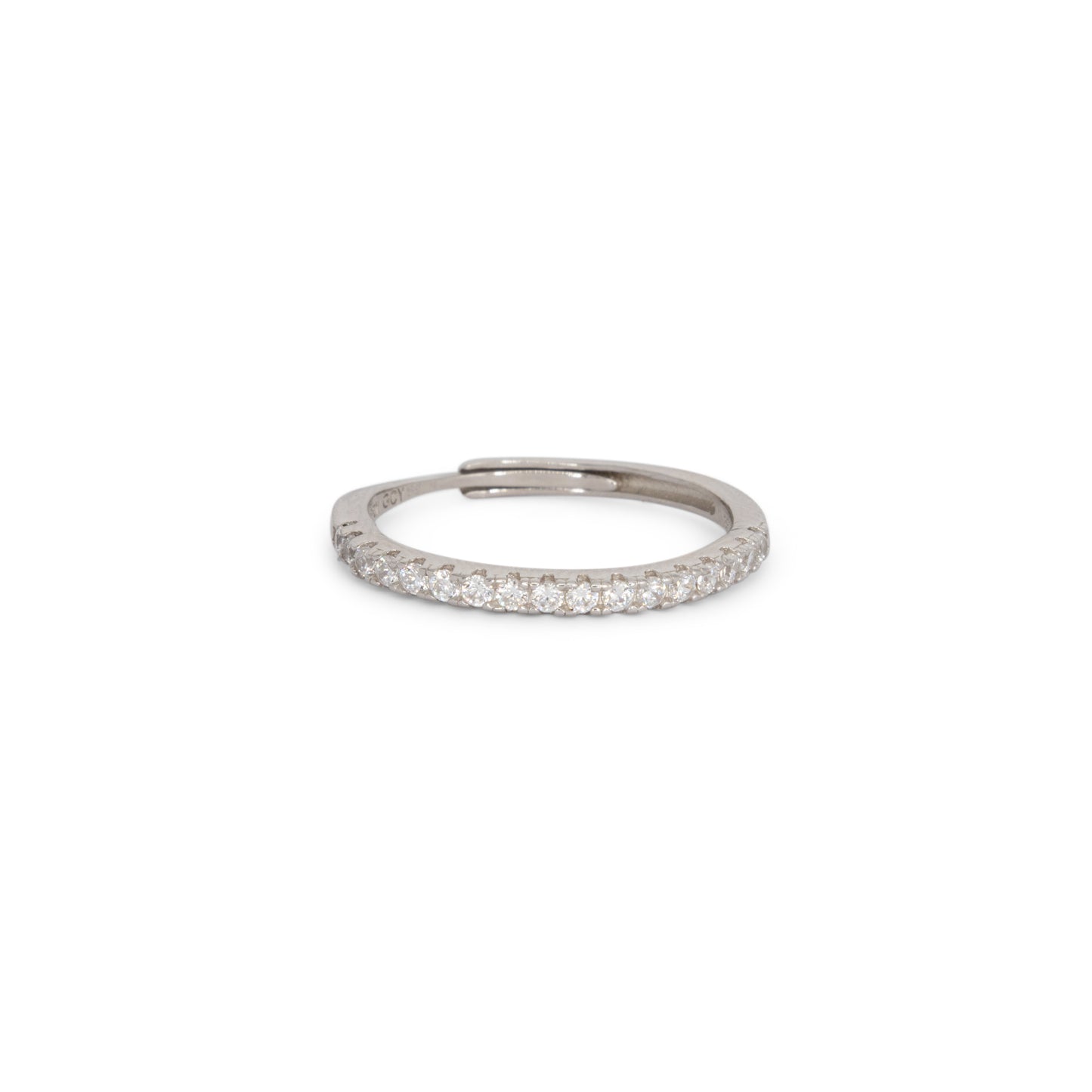 Half Eternity Ring Dilvdò Silver White
