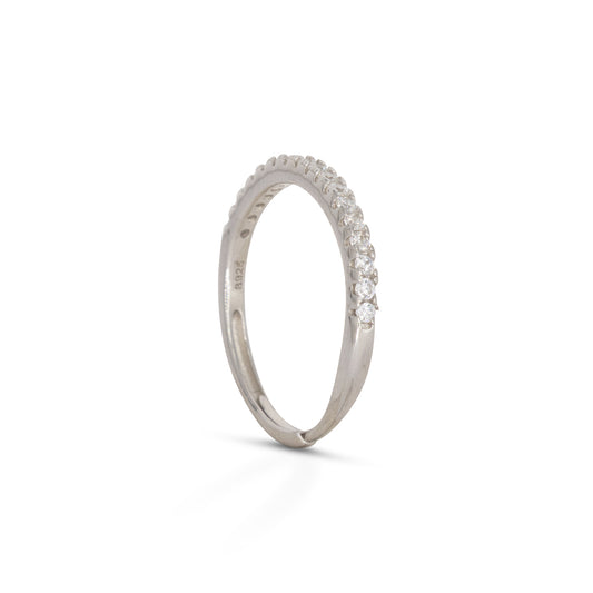Half Eternity Ring Dilvdò Silver White