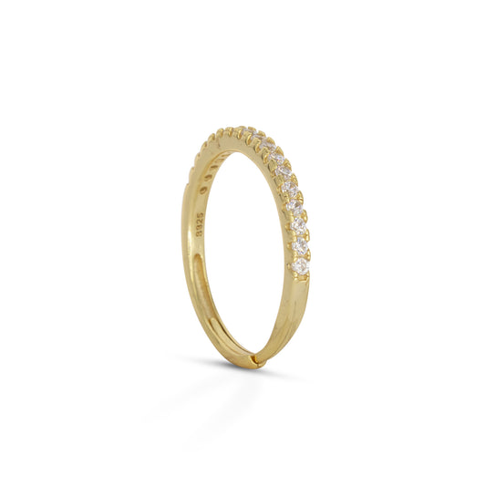Half Eternity Ring Dilvdò Gold White