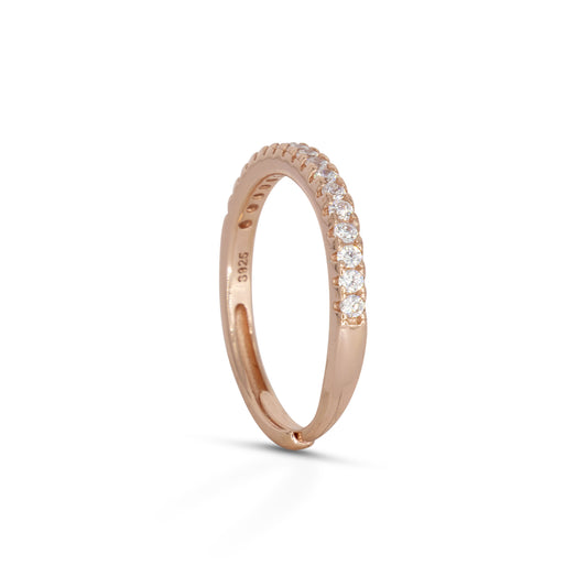 Half Eternity Ring Dilvdò Rosè White