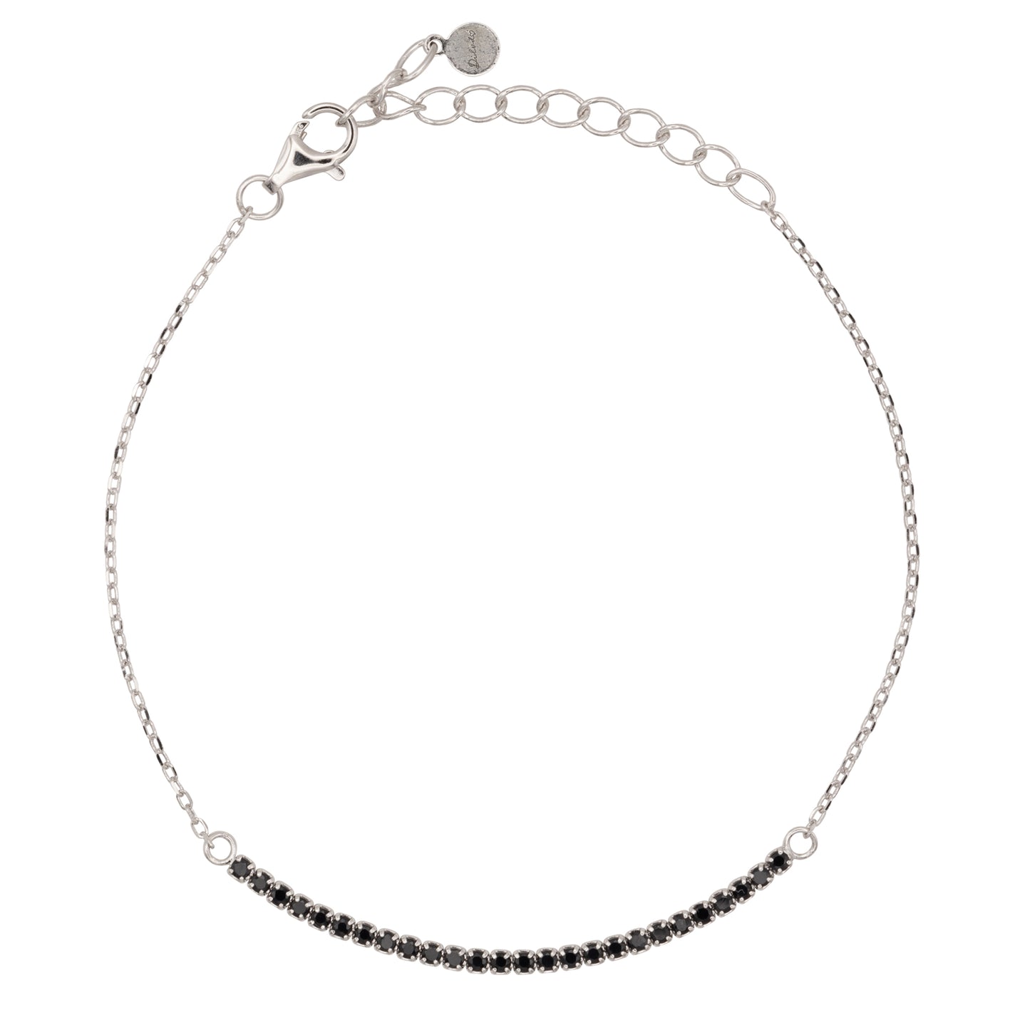 Bracciale Half Light Dilvdò Tennis 1.5mm Silver Black