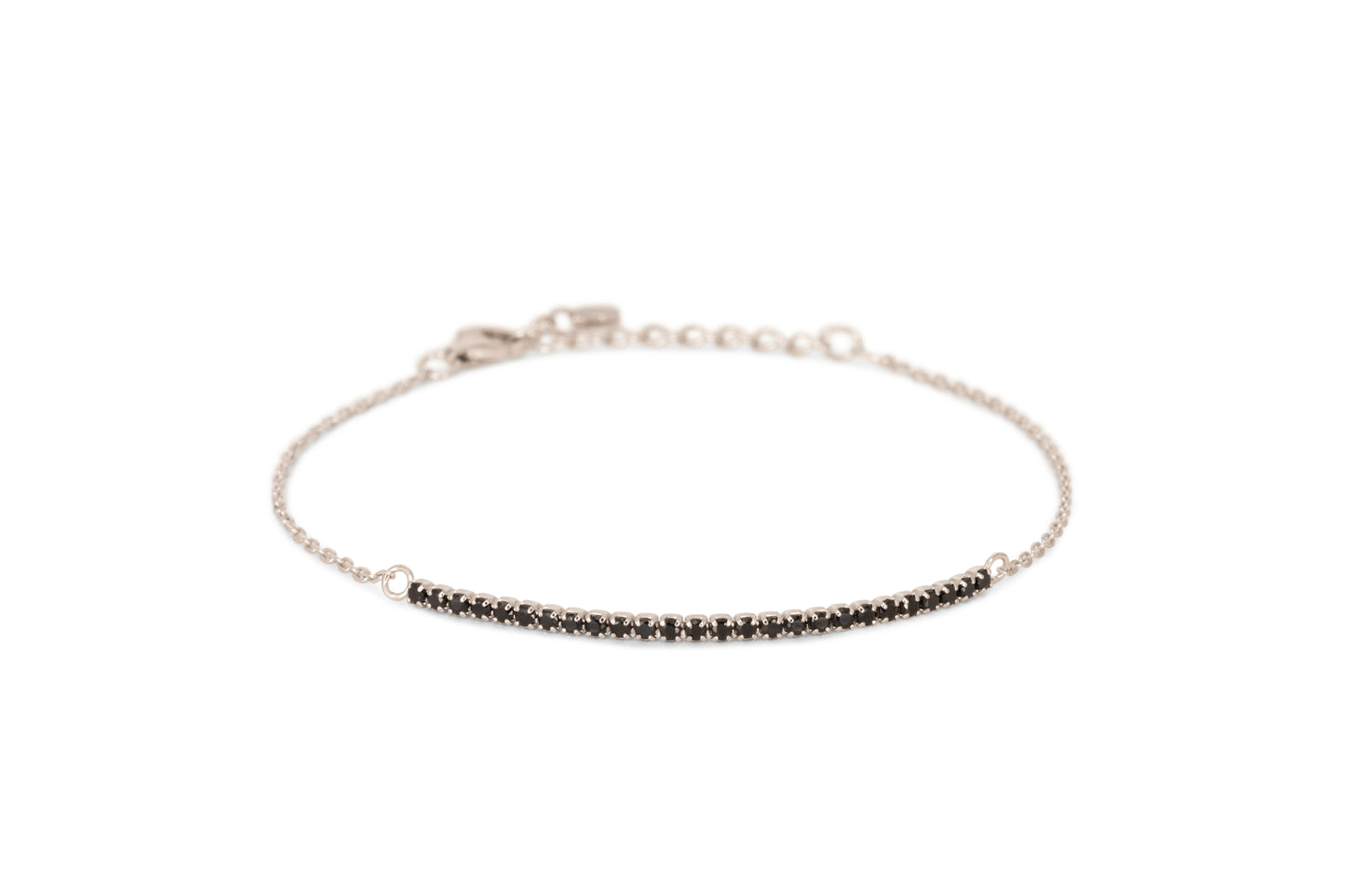 Bracciale Half Light Dilvdò Tennis 1.5mm Silver Black