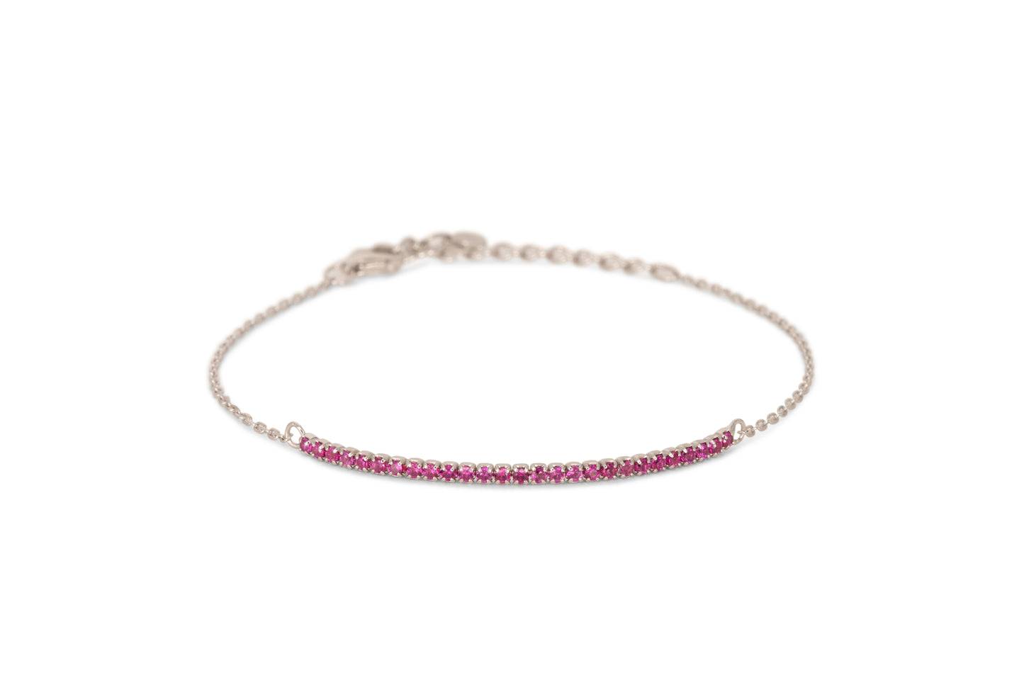 Bracciale Half Light Dilvdò Tennis 1.5mm Silver Ruby