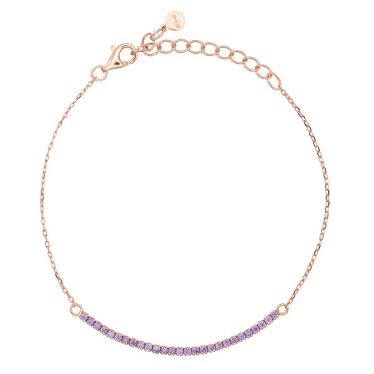 Bracciale Half Light Dilvdò Tennis 1.5mm Rosè Lavender