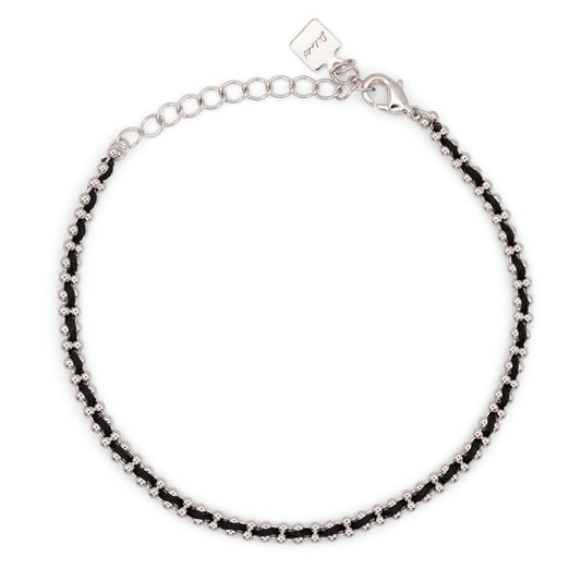 Bracciale Flowlight Dilvdò Silver Nero