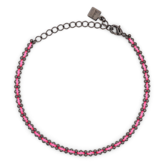Bracciale Flowlight Dilvdò Black Fucsia