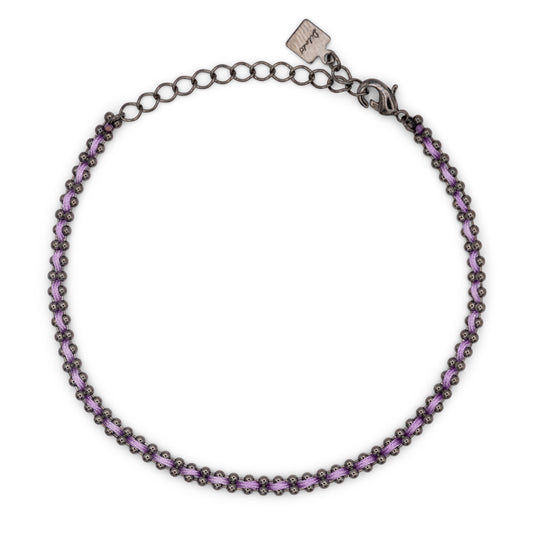 Bracciale Flowlight Dilvdò Black Lilla