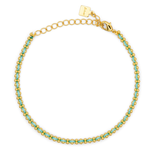Bracciale Flowlight Dilvdò Gold Acquamarina