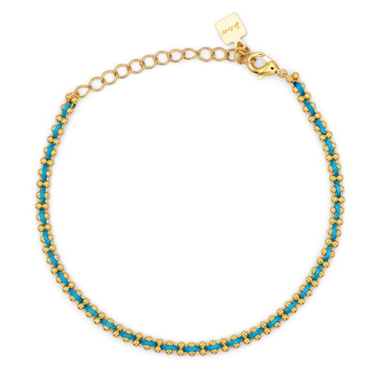 Bracciale Flowlight Dilvdò Gold Cobalto