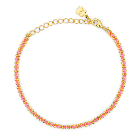 Bracciale Flowlight Dilvdò Gold Fucsia