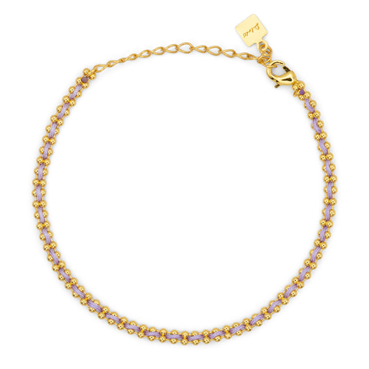 Bracciale Flowlight Dilvdò Gold Lavanda