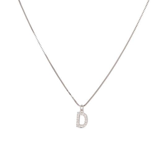 Initial Letters Necklace Dilvdò Silver White