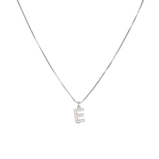 Initial Letters Necklace Dilvdò Silver White