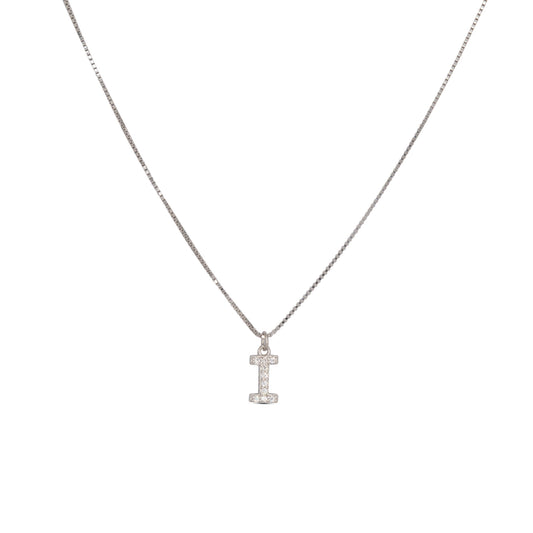 Initial Letters Necklace Dilvdò Silver White