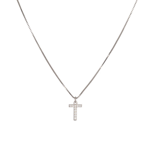 Initial Letters Necklace Dilvdò Silver White