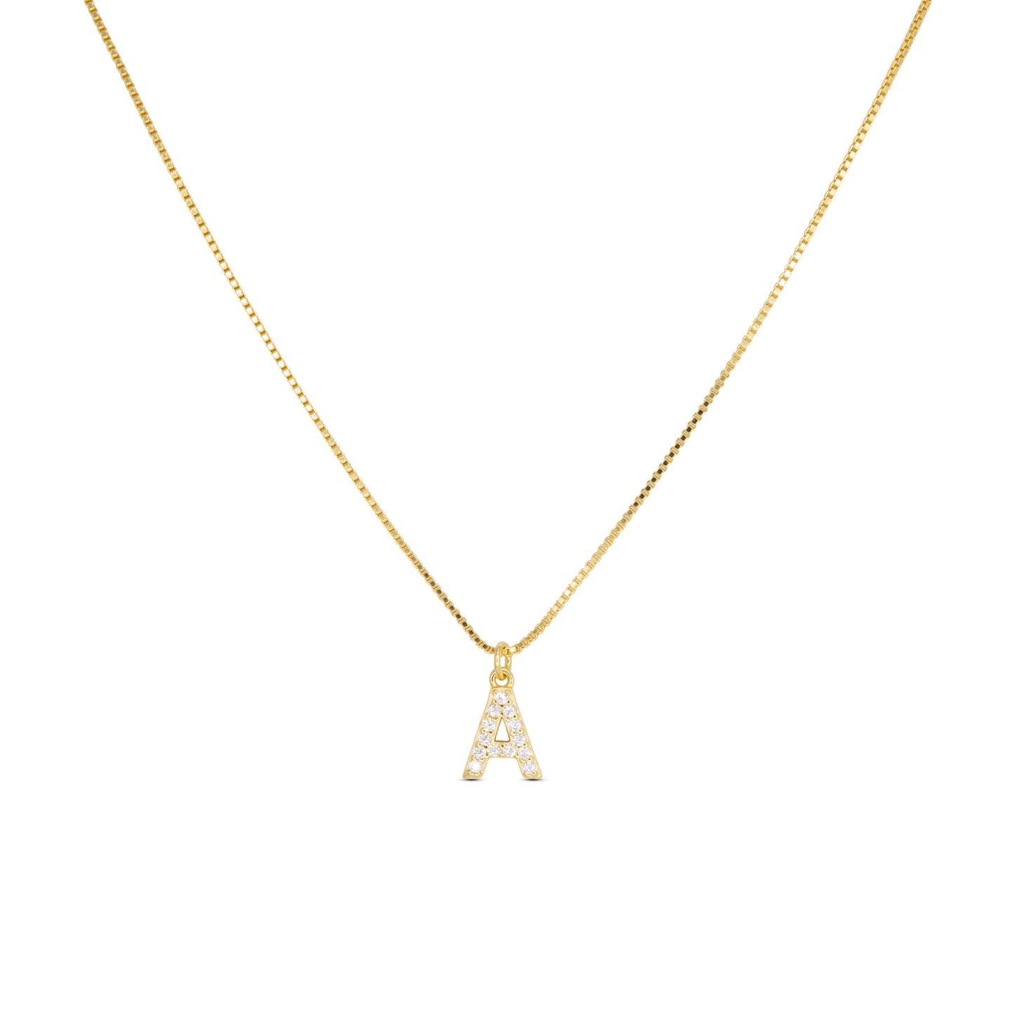Initial Letters Necklace Dilvdò Gold White