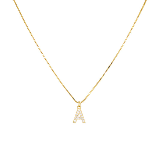 Initial Letters Necklace Dilvdò Gold White