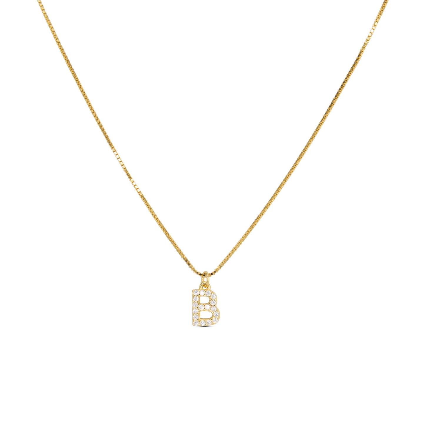 Initial Letters Necklace Dilvdò Gold White