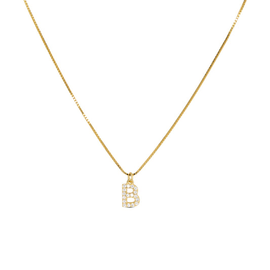Initial Letters Necklace Dilvdò Gold White