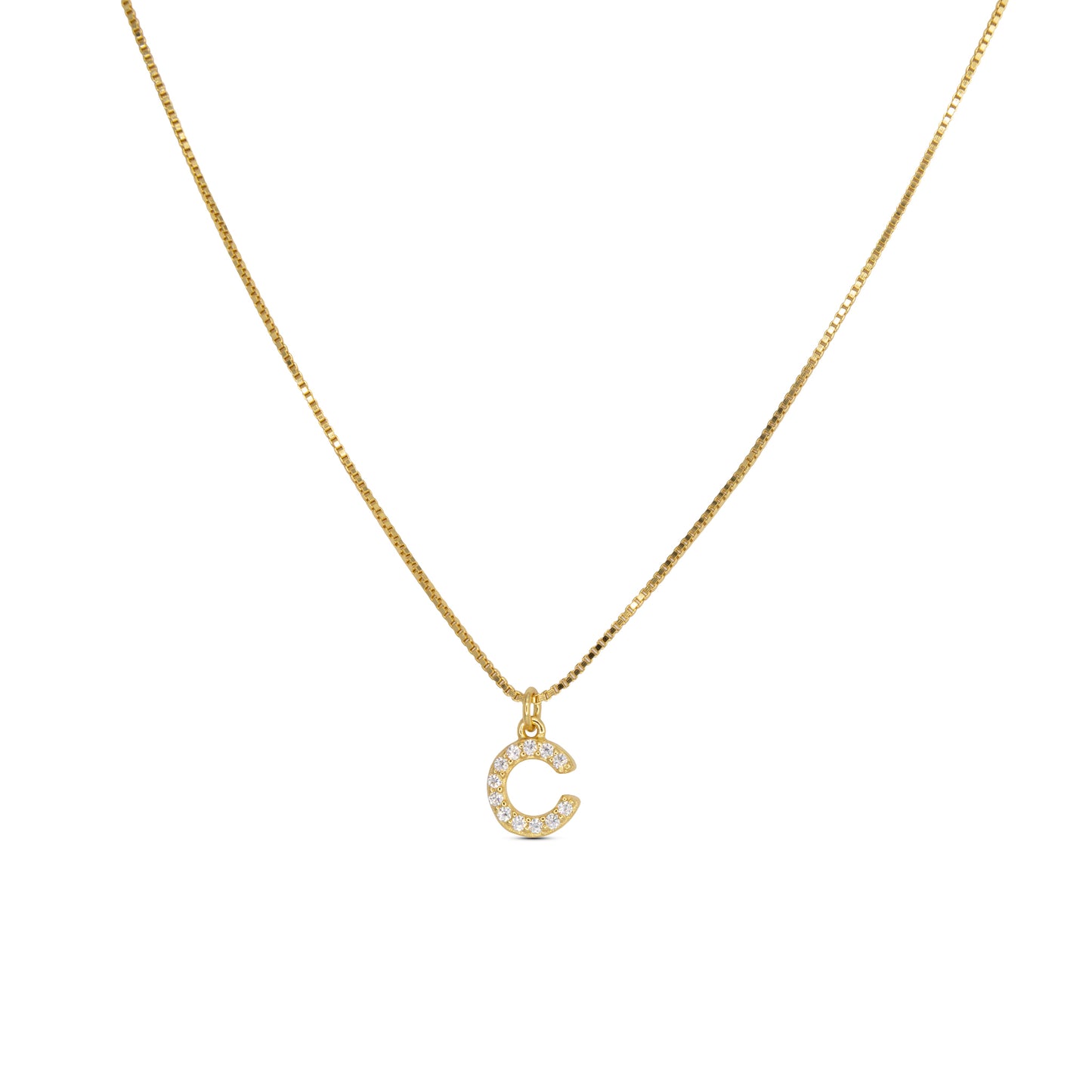 Initial Letters Necklace Dilvdò Gold White