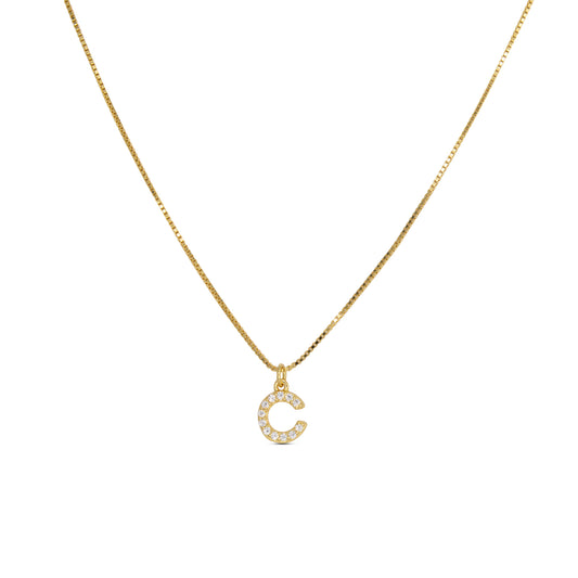 Initial Letters Necklace Dilvdò Gold White