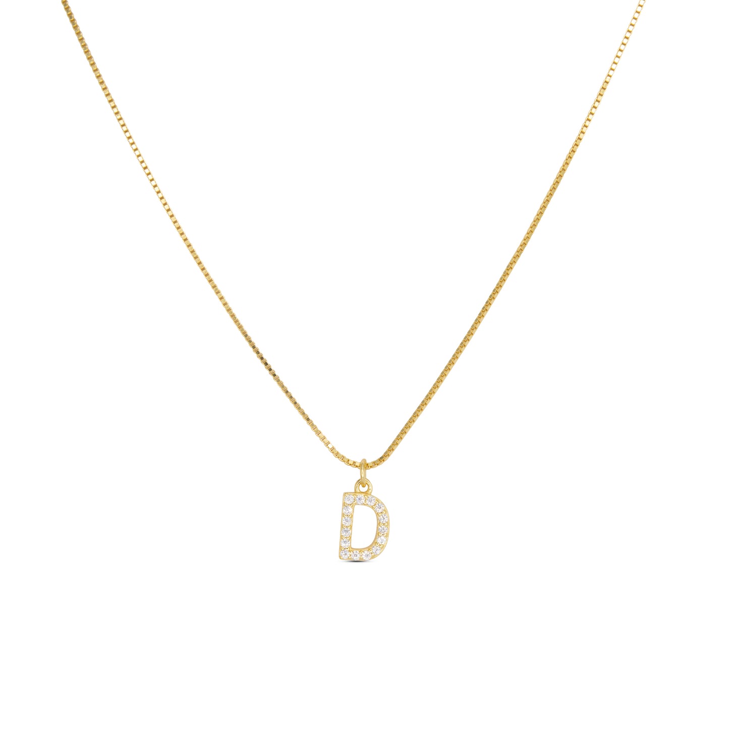 Initial Letters Necklace Dilvdò Gold White