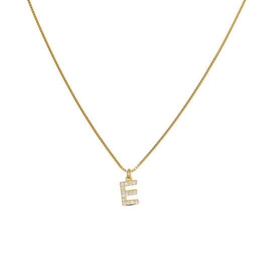 Initial Letters Necklace Dilvdò Gold White
