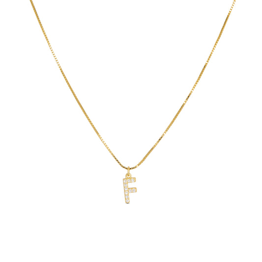 Initial Letters Necklace Dilvdò Gold White
