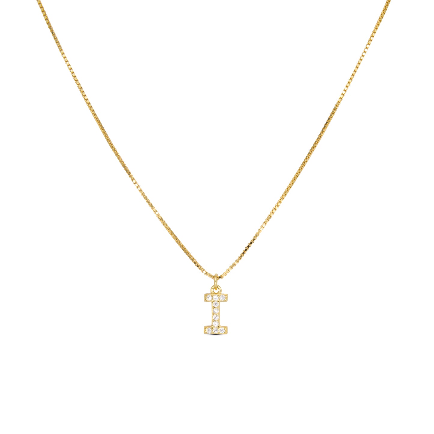Initial Letters Necklace Dilvdò Gold White