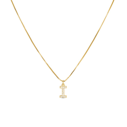Initial Letters Necklace Dilvdò Gold White