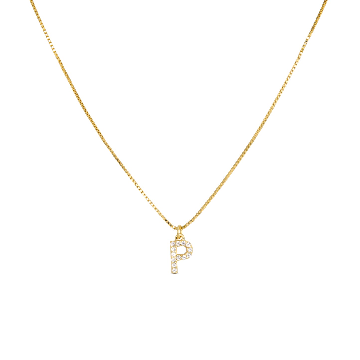 Initial Letters Necklace Dilvdò Gold White