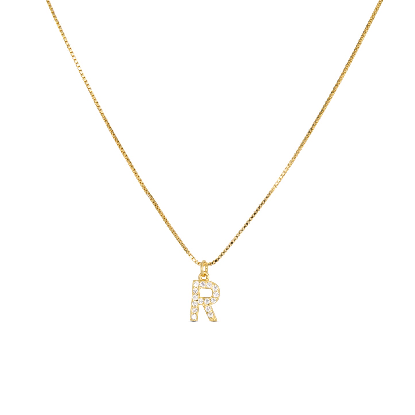 Initial Letters Necklace Dilvdò Gold White