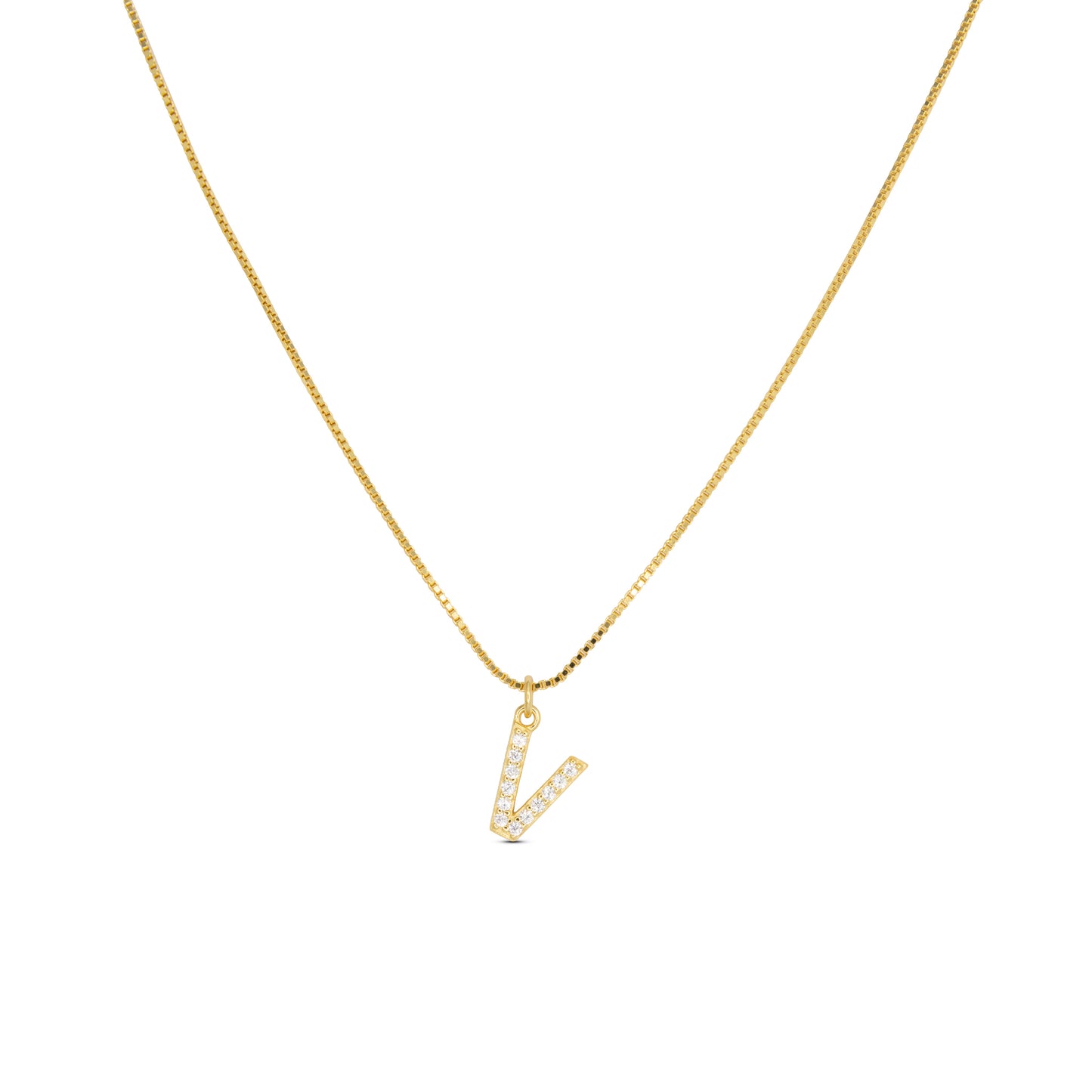 Initial Letters Necklace Dilvdò Gold White
