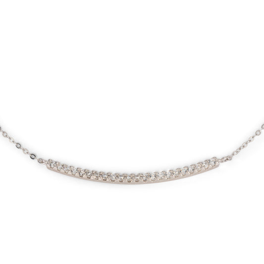 Necklace Dilvdò Half Light Silver White