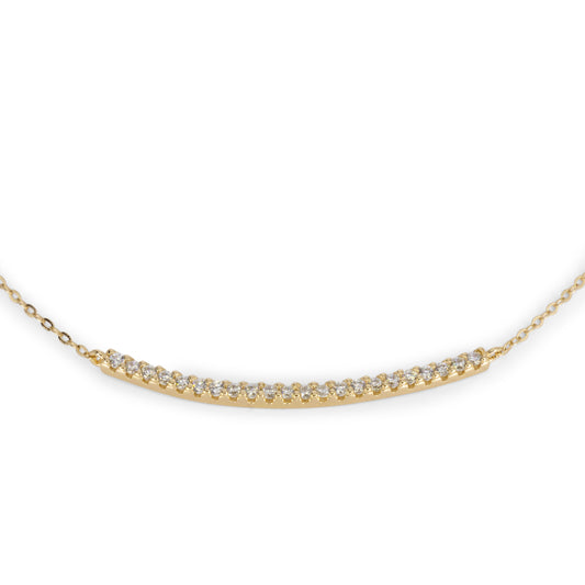 Necklace Dilvdò Half Light Gold White