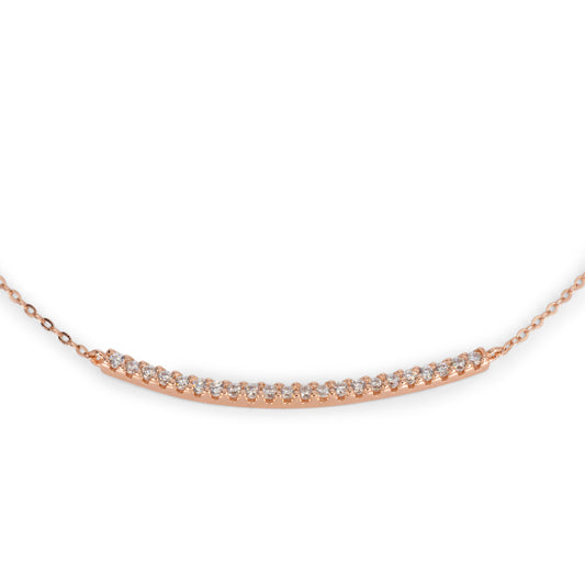 Necklace Dilvdò Half Light Rosè White