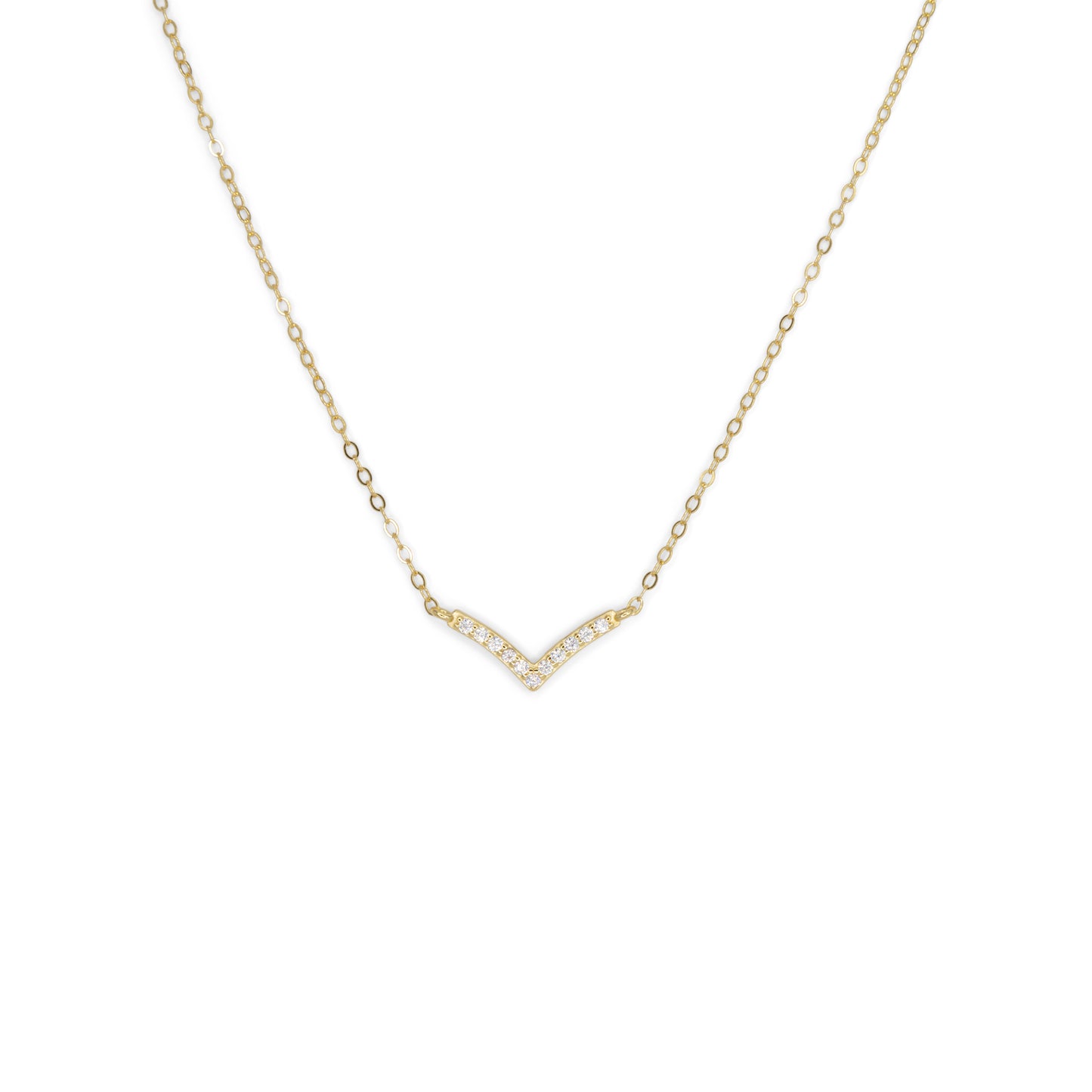 Necklace V Dilvdò Gold White