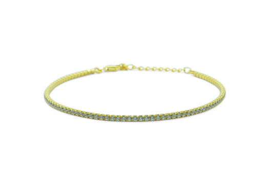 Bracciale Dilvdò Tennis Gold White