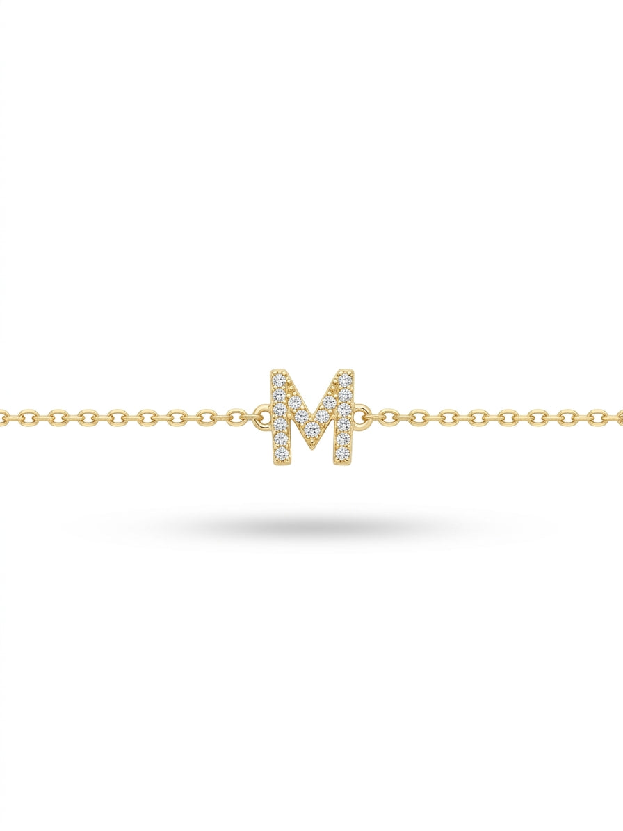 Initial Letters Bracelet Dilvdò Silver White