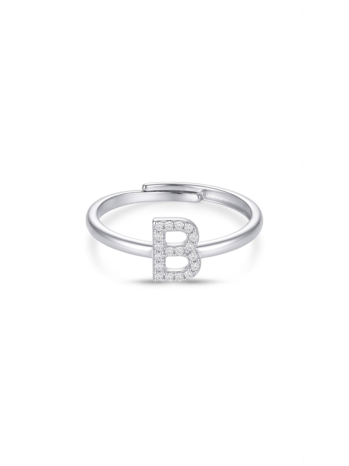 Initial Letters Ring Dilvdò Silver White
