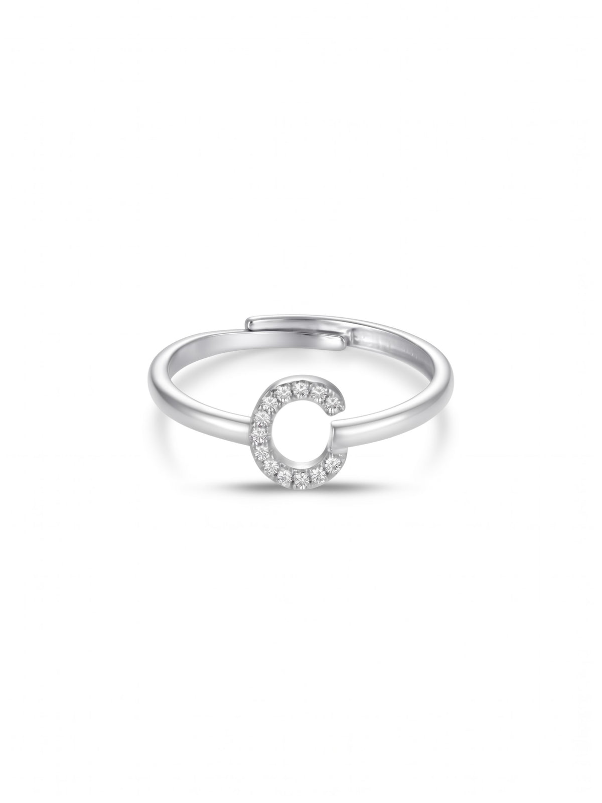 Initial Letters Ring Dilvdò Silver White