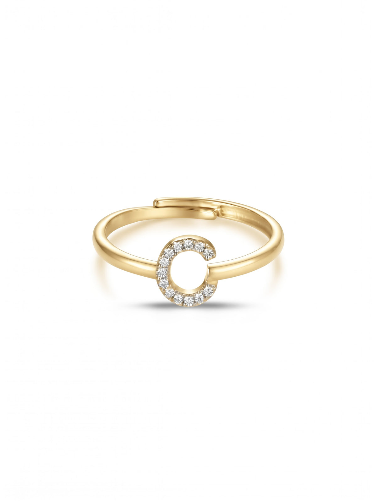 Initial Letters Ring Dilvdò Silver White