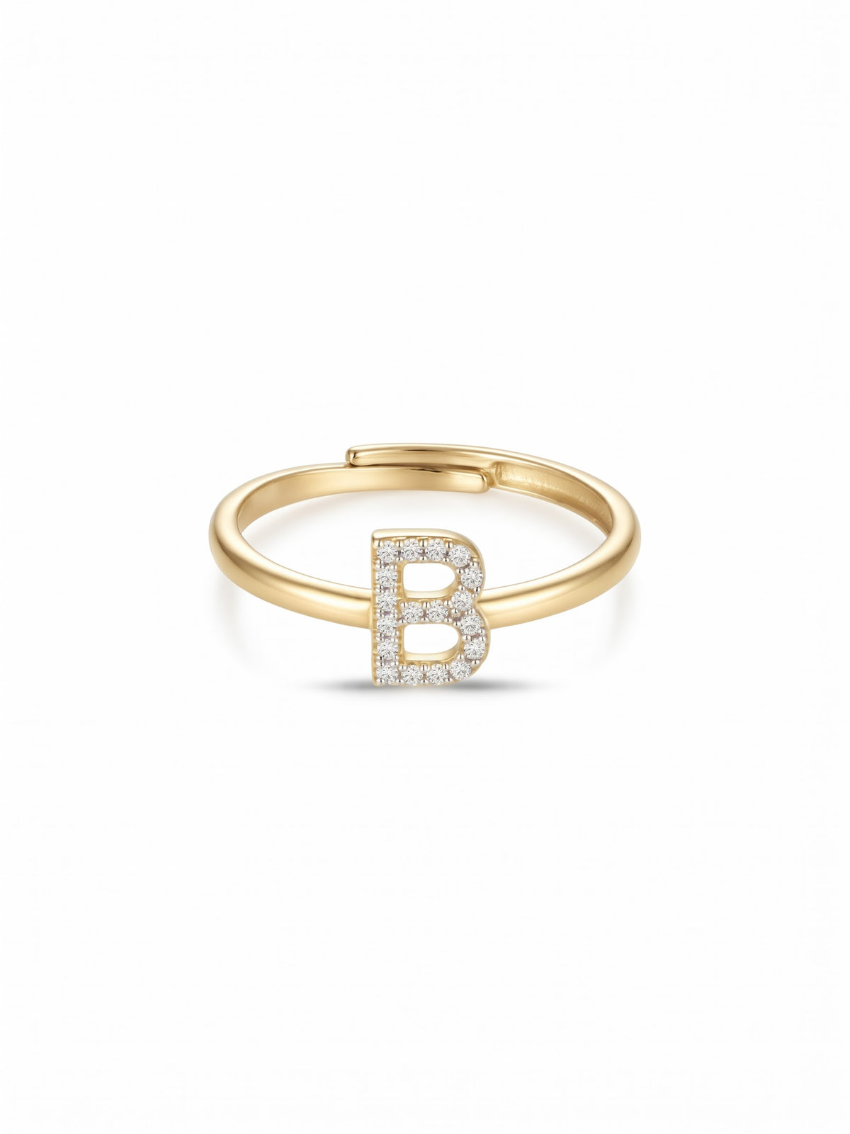 Initial Letters Ring Dilvdò Silver White