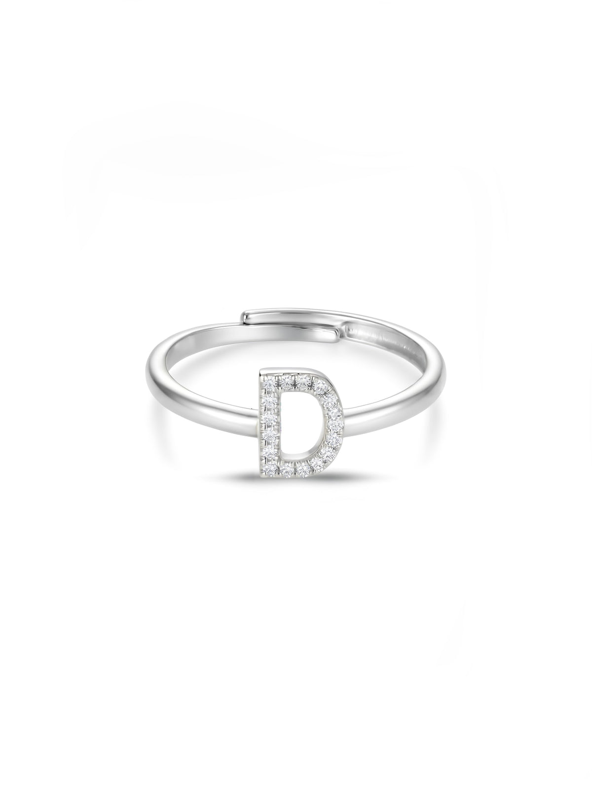 Initial Letters Ring Dilvdò Gold White