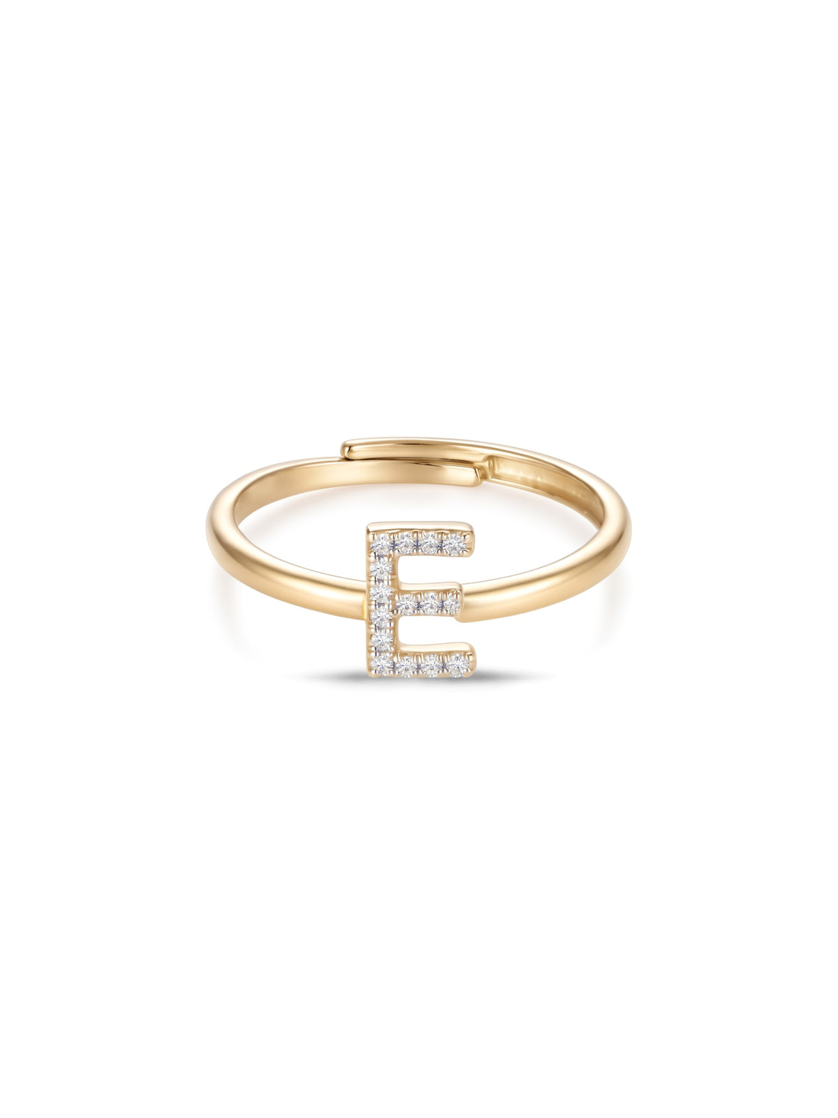 Initial Letters Ring Dilvdò Gold White