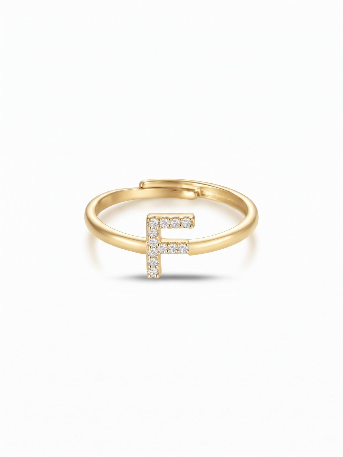 Initial Letters Ring Dilvdò Silver White