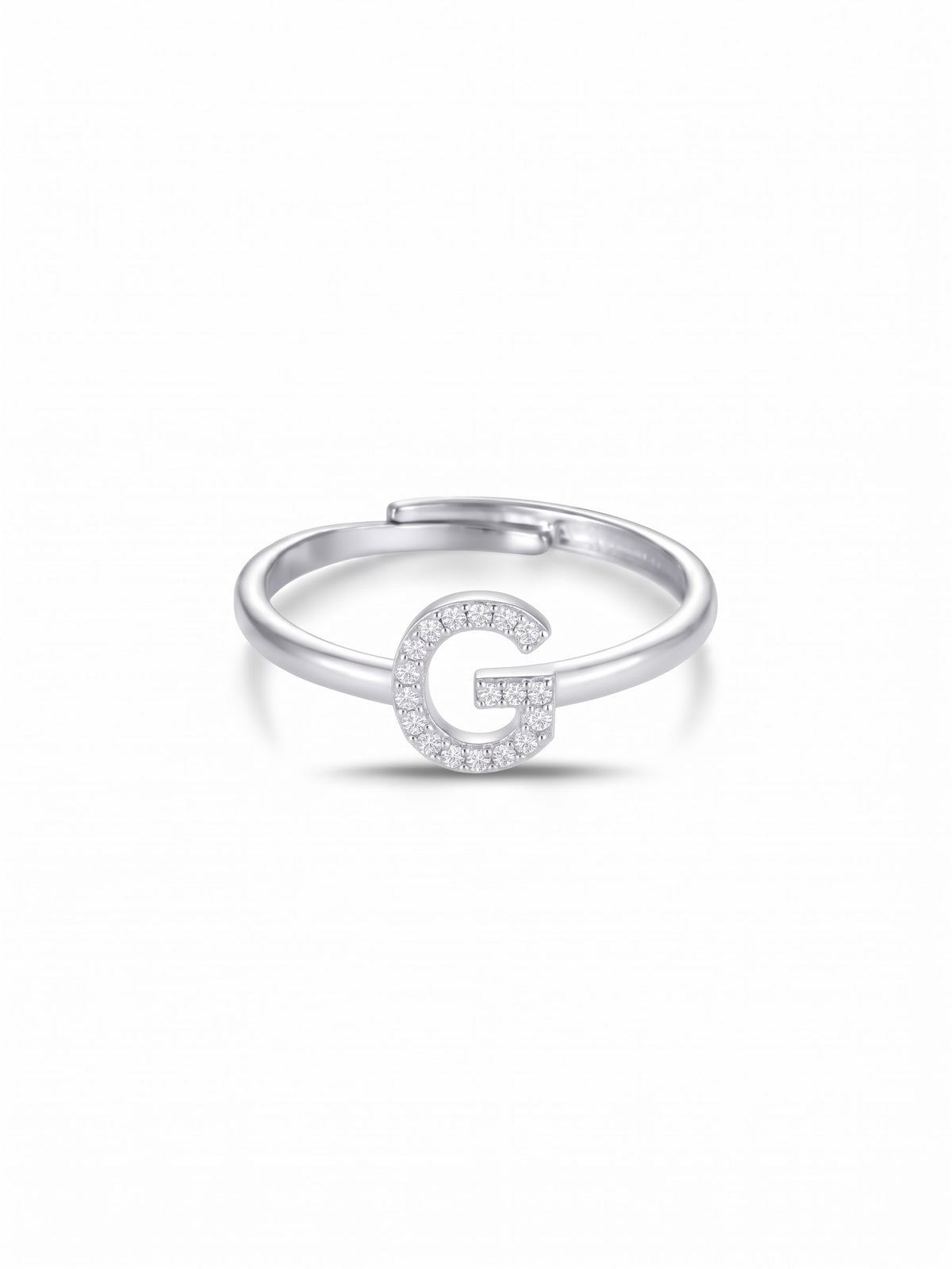 Initial Letters Ring Dilvdò Silver White